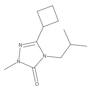 3-cyclobutyl-1-methyl-4-(2-methylpropyl)-4,5-dihydro-1H-1,2,4-triazol-5-one Structure
