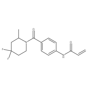 N-[4-(4,4-difluoro-2-methylpiperidine-1-carbonyl)phenyl]prop-2-enamide Structure
