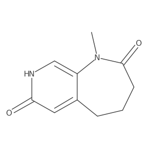 1-Methyl-4,5-dihydro-1H-pyrido[3,4-b]azepine-2,7(3H,8H)-dione结构式