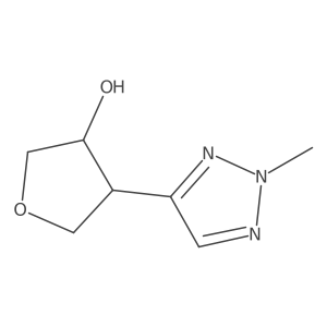 rac-(3R,4S)-4-(2-methyl-2H-1,2,3-triazol-4-yl)oxolan-3-ol Structure