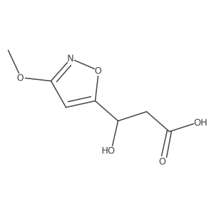 (3S)-3-hydroxy-3-(3-methoxy-1,2-oxazol-5-yl)propanoic acid Structure