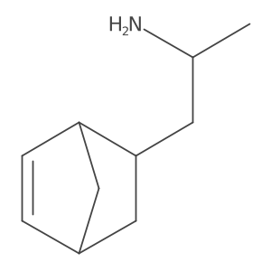(2R)-1-{bicyclo[2.2.1]hept-5-en-2-yl}propan-2-amine结构式
