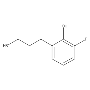 2-Fluoro-6-(3-sulfanylpropyl)phenol结构式