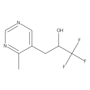 1,1,1-Trifluoro-3-(4-methylpyrimidin-5-yl)propan-2-ol Structure