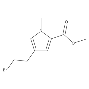 methyl 4-(2-bromoethyl)-1-methyl-1H-pyrrole-2-carboxylate Structure