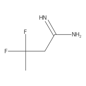3,3-Difluorobutanimidamide Structure