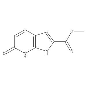 methyl 6-hydroxy-1H-pyrrolo[2,3-b]pyridine-2-carboxylate Structure
