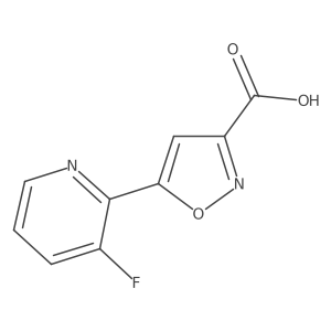 5-(3-Fluoropyridin-2-yl)-1,2-oxazole-3-carboxylic acid结构式