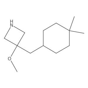 3-[(4,4-Dimethylcyclohexyl)methyl]-3-methoxyazetidine结构式