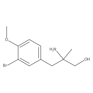 2-Amino-3-(3-bromo-4-methoxyphenyl)-2-methylpropan-1-ol Structure