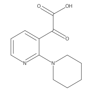 2-Oxo-2-[2-(piperidin-1-yl)pyridin-3-yl]acetic acid Structure