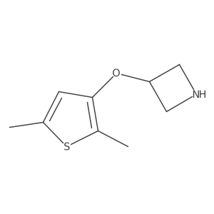 3-[(2,5-Dimethylthiophen-3-yl)oxy]azetidine结构式