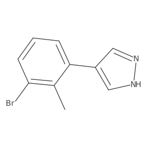 4-(3-bromo-2-methylphenyl)-1H-pyrazole结构式