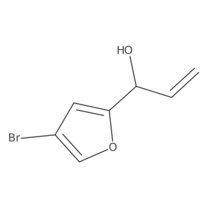 1-(4-Bromofuran-2-yl)prop-2-en-1-ol结构式