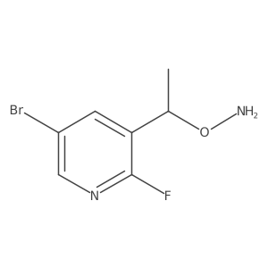 O-[1-(5-bromo-2-fluoropyridin-3-yl)ethyl]hydroxylamine Structure