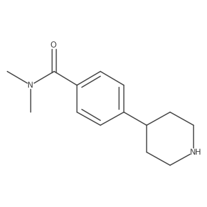 N,N-dimethyl-4-(piperidin-4-yl)benzamide Structure
