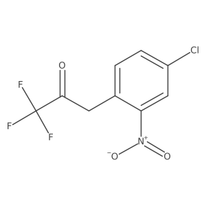 3-(4-Chloro-2-nitrophenyl)-1,1,1-trifluoropropan-2-one结构式
