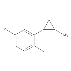 2-(5-Bromo-2-methylphenyl)cyclopropan-1-amine Structure
