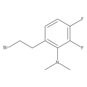 6-(2-bromoethyl)-2,3-difluoro-N,N-dimethylaniline结构式