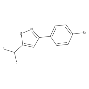 3-(4-Bromophenyl)-5-(difluoromethyl)-1,2-thiazole结构式