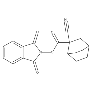 1,3-dioxo-2,3-dihydro-1H-isoindol-2-yl 2-cyanobicyclo[2.2.2]octane-2-carboxylate结构式