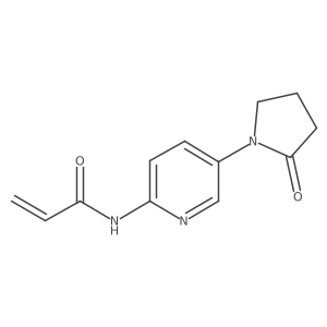 N-[5-(2-oxopyrrolidin-1-yl)pyridin-2-yl]prop-2-enamide Structure