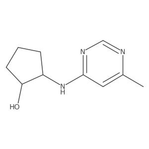 (1R,2R)-2-[(6-Methylpyrimidin-4-yl)amino]cyclopentan-1-ol Structure
