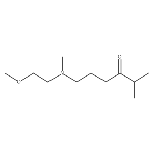 6-[(2-Methoxyethyl)(methyl)amino]-2-methylhexan-3-one结构式