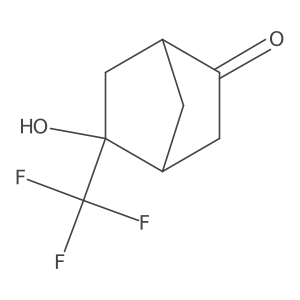 5-Hydroxy-5-(trifluoromethyl)bicyclo[2.2.1]heptan-2-one Structure