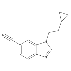 1-(2-cyclopropylethyl)-1H-1,2,3-benzotriazole-6-carbonitrile Structure