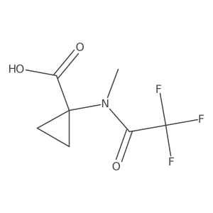 1-(2,2,2-trifluoro-N-methylacetamido)cyclopropane-1-carboxylic acid Structure