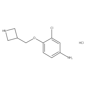 4-(Azetidin-3-ylmethoxy)-3-chloro-phenylamine hydrochloride结构式