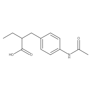 2-[(4-Acetamidophenyl)methyl]butanoic acid结构式
