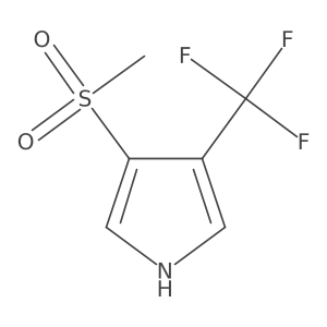 3-methanesulfonyl-4-(trifluoromethyl)-1H-pyrrole结构式