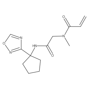 N-Methyl-N-[2-[[1-(1,2,4-oxadiazol-3-yl)cyclopentyl]amino]-2-oxoethyl]prop-2-enamide Structure