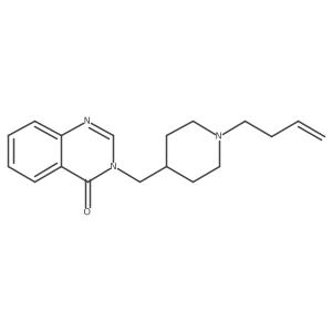 3-[(1-But-3-enylpiperidin-4-yl)methyl]quinazolin-4-one结构式