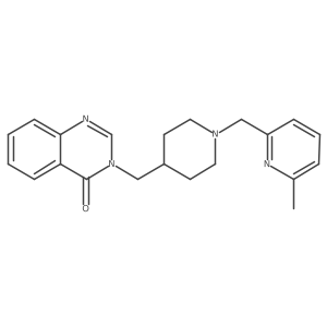 3-({1-[(6-Methylpyridin-2-yl)methyl]piperidin-4-yl}methyl)-3,4-dihydroquinazolin-4-one Structure