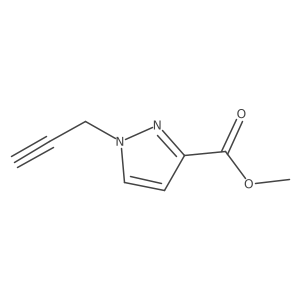 Methyl 1-prop-2-ynylpyrazole-3-carboxylate结构式