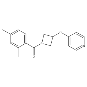 4-{[1-(2,4-Dimethylbenzoyl)azetidin-3-yl]oxy}pyridine Structure