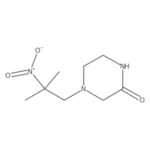 4-(2-Methyl-2-nitropropyl)piperazin-2-one Structure