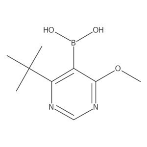 (4-(Tert-butyl)-6-methoxypyrimidin-5-yl)boronic acid Structure