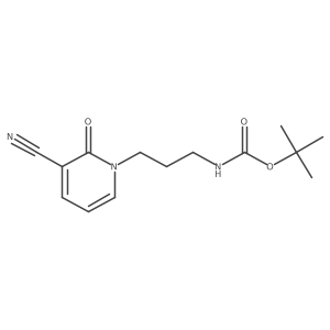 tert-butyl N-[3-(3-cyano-2-oxo-1,2-dihydropyridin-1-yl)propyl]carbamate Structure