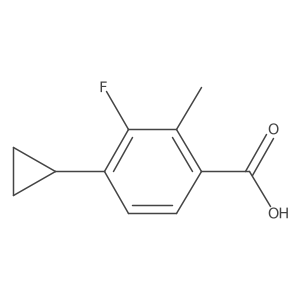 4-Cyclopropyl-3-fluoro-2-methylbenzoic acid结构式