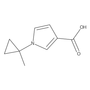 1-(1-methylcyclopropyl)-1H-Pyrrole-3-carboxylic acid结构式