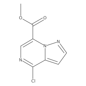 Methyl 4-chloropyrazolo[1,5-a]pyrazine-7-carboxylate结构式