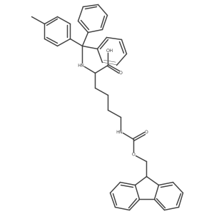 Mtt-L-Lys(Fmoc)-OH结构式