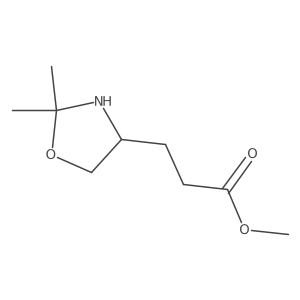 methyl 3-[(4R)-2,2-dimethyl-1,3-oxazolidin-4-yl]propanoate Structure
