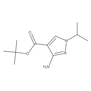 tert-butyl 3-amino-1-(propan-2-yl)-1H-pyrazole-4-carboxylate结构式