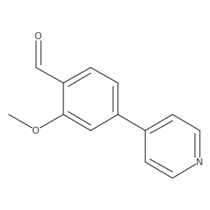 2-Methoxy-4-(pyridin-4-yl)benzaldehyde结构式