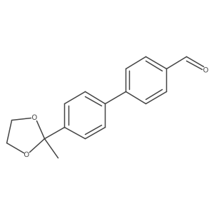 4'-(2-Methyl-1,3-dioxolan-2-yl)-[1,1'-biphenyl]-4-carbaldehyde Structure